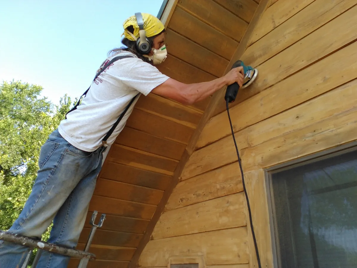 Log home mold removal