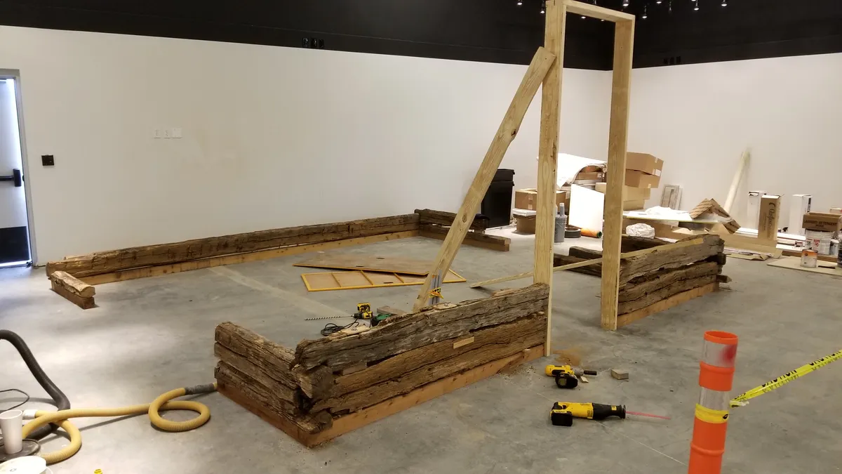 San Felipe de Austin cabin restoration
