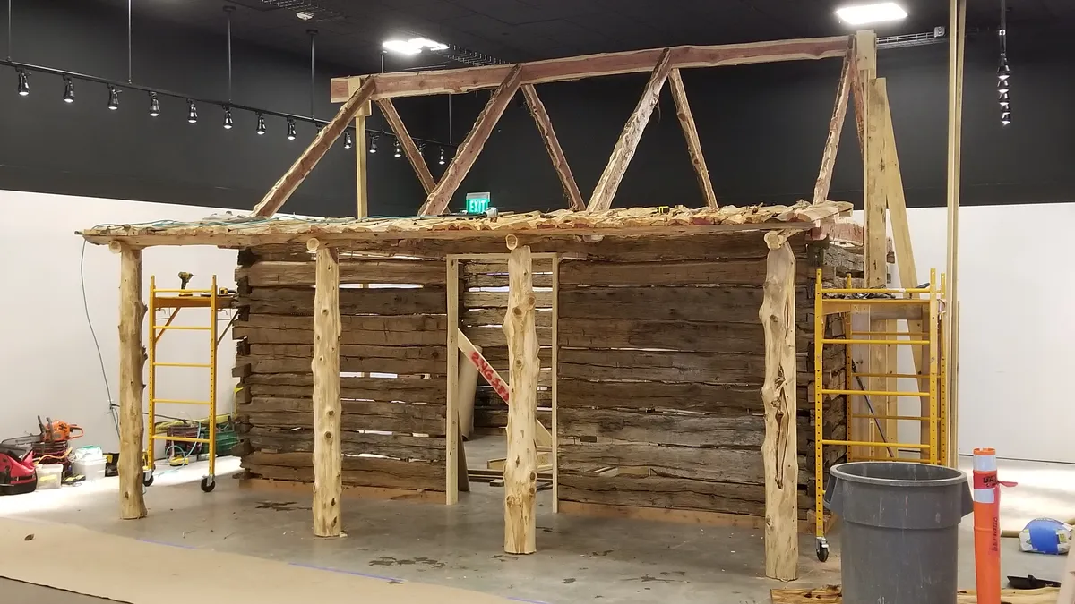 San Felipe de Austin cabin restoration