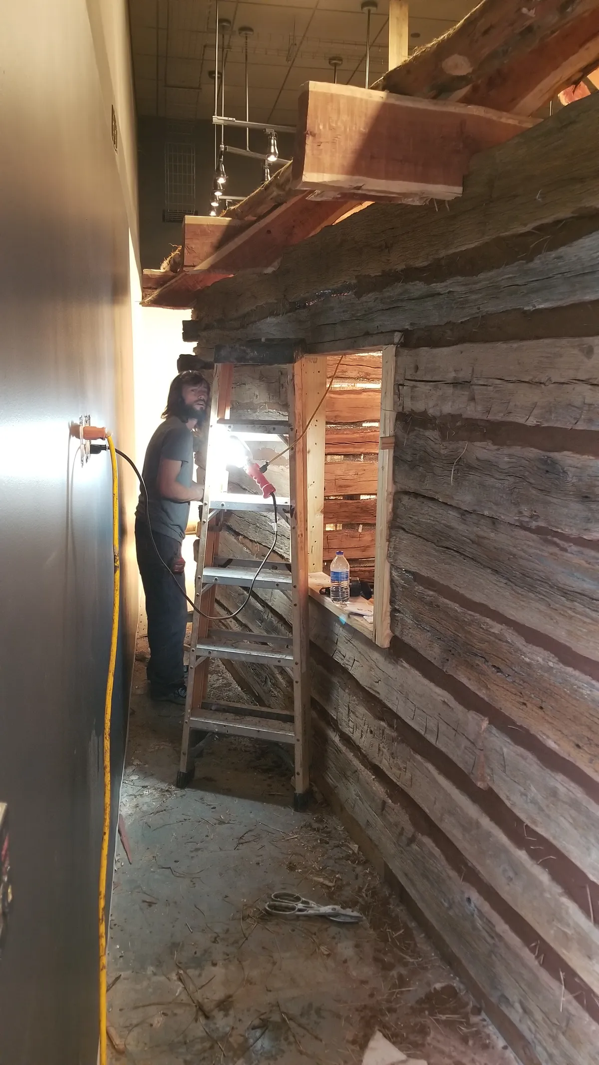 San Felipe de Austin cabin restoration
