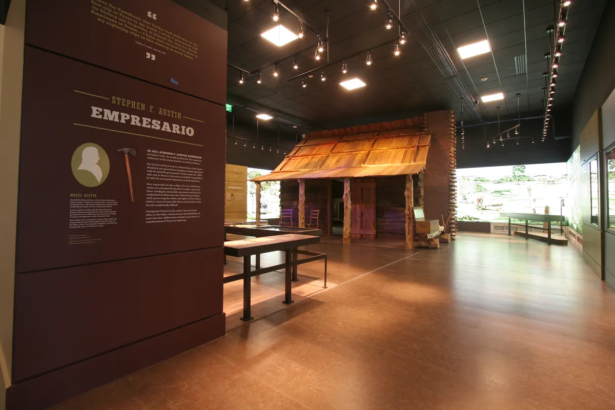 San Felipe de Austin cabin restoration